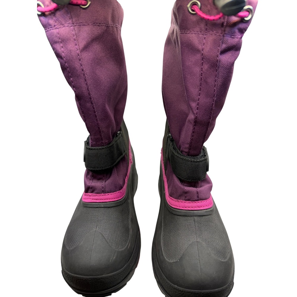 Kamik Waterproof Snow Boots Purple Pink Black Winter Tall RXU14168 Size 3‎